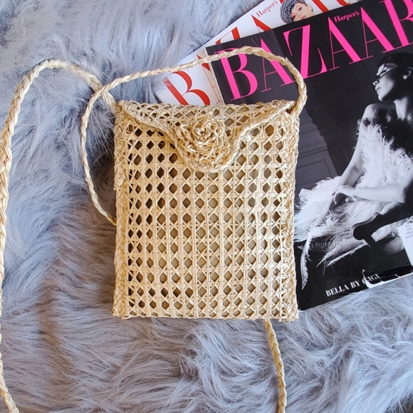 Iraca palm crossbody new bag sustainable artisanal - Picture 6 of 8